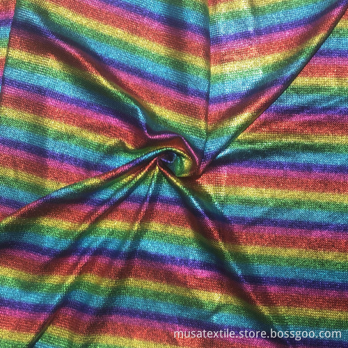 Hotsale Custom Digital Printing Rainbow Design Bullet Fabric